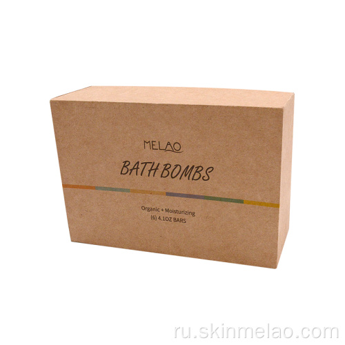 Красочная натуральная увлажняющаяся бубжная бомба для ванны